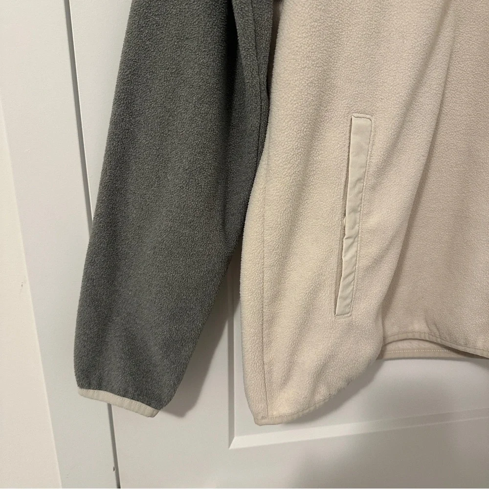 Columbia Sportswear Company Cream Grey Snap Fleece Pullover Sweater Size XL - Picture 3 of 12